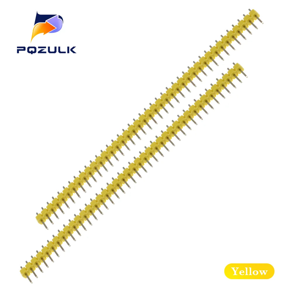 10PCS 1X40 Pin Red Blue Double Row MALE 2.54MM PITCH Pin Header connector Strip 1*40P 40Pin FOR PCB BOARD ARDUINO