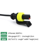 5/20/100 Sets 1/2/3/4/5/6 Pin Way Waterproof Electrical Wire Connector Plug 1.5mm Terminals 2Pin HID Plug Auto Xenon Lamp Plug