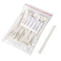 1500PCS 0603 SMD Resistor Kit, 0 ohm-10M ohm 1/10W 0.1W ±1% Tolerance Thick Film 0-10MR SMT Chip Resistors 60 Values