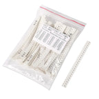 1500PCS 0603 SMD Resistor Kit, 0 ohm-10M ohm 1/10W 0.1W ±1% Tolerance Thick Film 0-10MR SMT Chip Resistors 60 Values