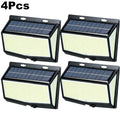 468 LED Outdoor Solar Lights with Motion Sensor 3 Lighting Modes Waterproof Solar Wall Lights for Courtyard Garage Fence Patio