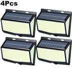468 LED Outdoor Solar Lights with Motion Sensor 3 Lighting Modes Waterproof Solar Wall Lights for Courtyard Garage Fence Patio
