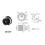 DC002/004/DC005/015 Power Socket 3.5x1.3mm 5.5x2.1mm 5.5x2.5mm DC Power Socket USB Three-Leg Direct Plug Socket Female Connector