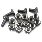 20PCS 12x12mm X4.3/5.5/6/7/8/9/10mm Micro Push Tact Switch 4pin Touch Button Mini Tactile Pushbutton Toggle Pcb Momentary Switch
