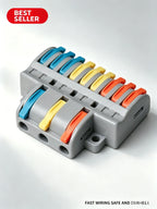 Multi-in Multi-out Quick Wire Connectors Universal Parallel Cable Splitter Splicing Electrical Wiring Terminal Block