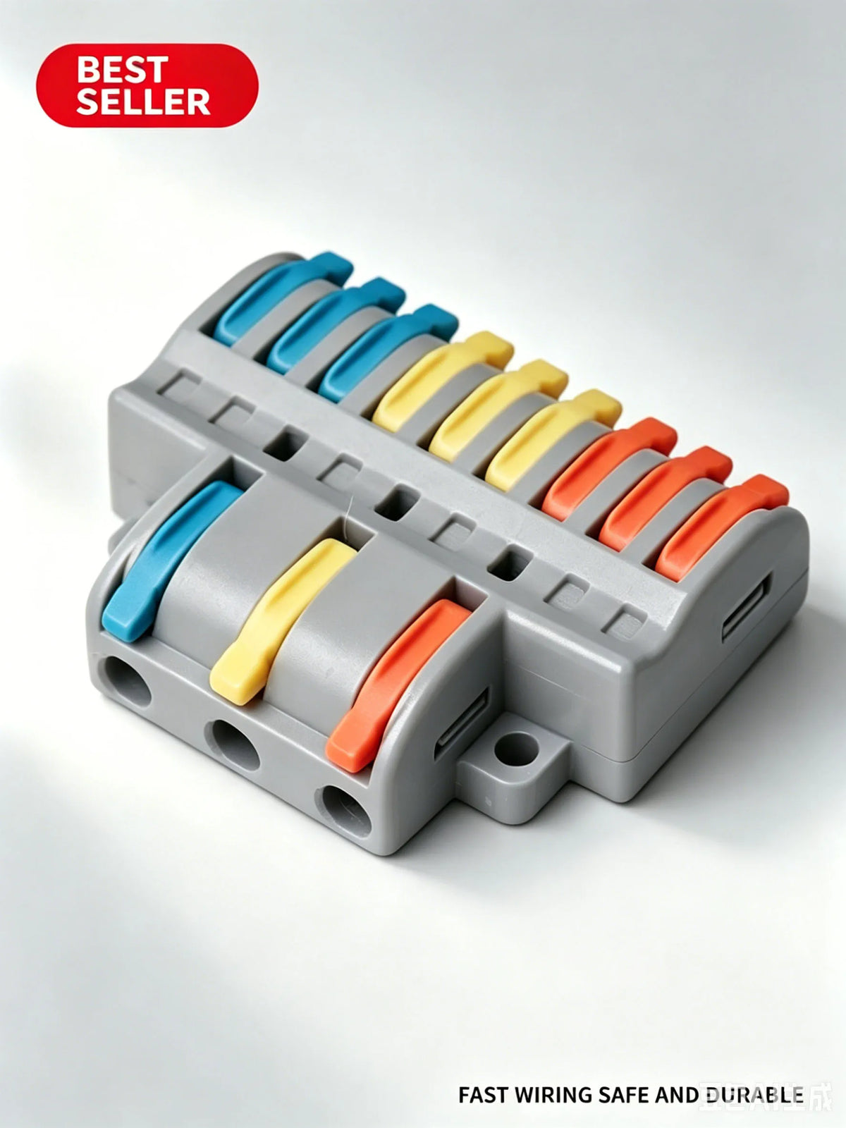 Multi-in Multi-out Quick Wire Connectors Universal Parallel Cable Splitter Splicing Electrical Wiring Terminal Block