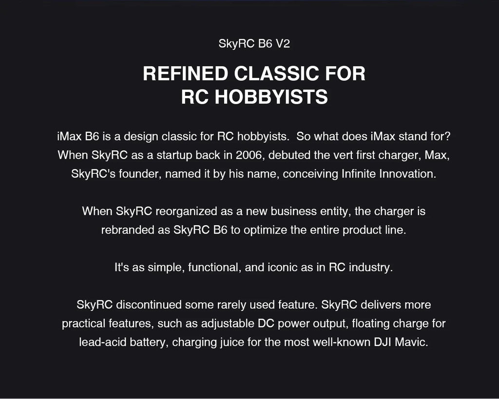 SKYRC IMax B6 V2  Charger With AC POWER 12v 5A Adapter Digital LCD Lipo NiMh 3S battery Balance Charger  for Rc Car Drone