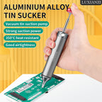 LUXIANZI Powerful Desoldering Pump Aluminum Suction Tin Gun Vacuum Soldering Iron Desolder Solder Sucker Pen Removal Hand Tools