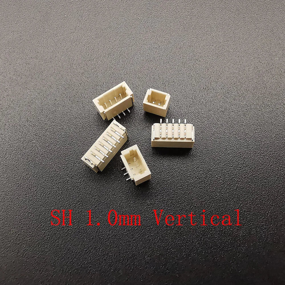 10Pcs JST XH 2.54/PH 2.0/ZH 1.5/1.25mm / SH 1.0mm Pitch Male Plug Pin Header Socket Horizontal/Vertical SMD Connector 2/3/4/5/6P