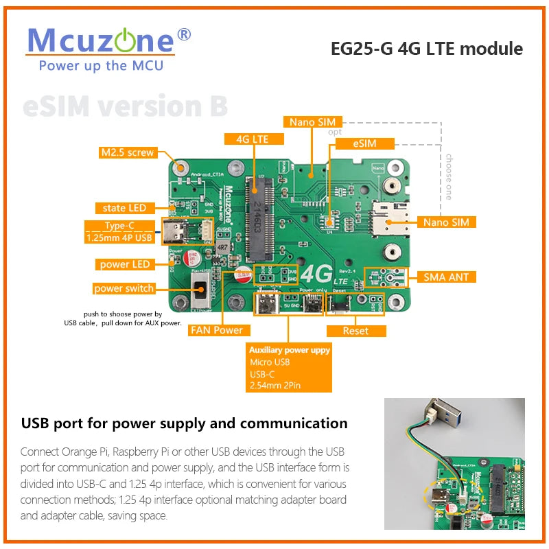 Quectel EG25-G Global BAND 4G LTE WCDMA GSM GPRS, for Raspberry Pi Rockchip ARM Android Linux Wince Windows  Quectel EG25