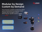 LP-16 2 Pin Right Angle Industrial Connector IP68 Waterproof Male Plug Female Socket Set Aviation Connector for LED Solar Use