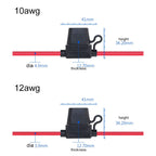 Waterproof Mini Small Medium Auto Fuse Holder 16/14/12/10AWG Car Blade Fuse wire cable 10A 20A 30A 50A fuse Power Socket