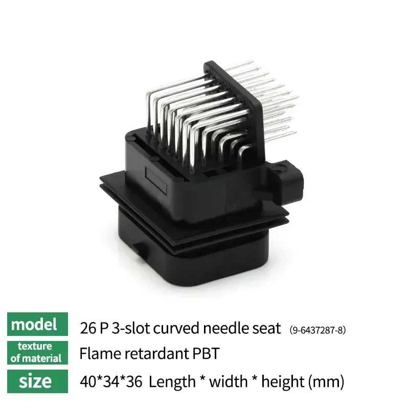 1/10/50 PCS 26/34pin AMP Waterproof Automobile Connector PCB To Board ECU Plug Domestic Needle Bender 6437288-3 4-1437290-0