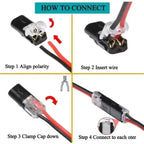 Waterproof  Plug Wire Connector 2 Pin Way Cable Plug Car Electric Wire Snap Connectors Strip Terminal Connection Wholesale