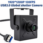 2.3MP 120FPS Global Shutter USB3.0 Camera Industrial Metal Box With No Distortion Lens Plug Play For High Frame Rate Video Live