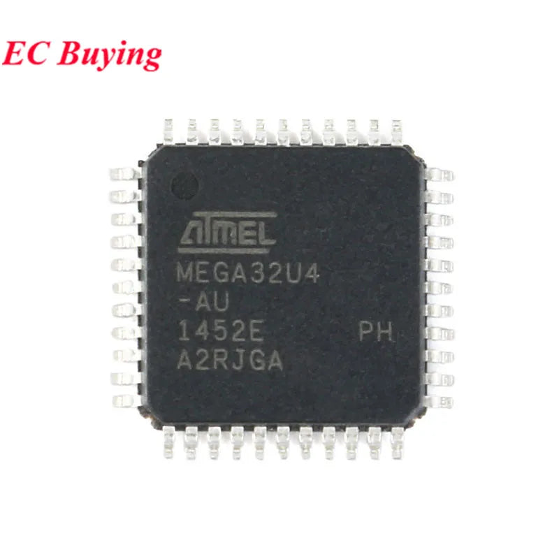 10Pcs/1pc ATMEGA32U4-AUR ATMEGA32U4-AU ATMEGA32U4 MEGA32U4-AU TQFP-44 Microcontroller AVR 32KB Flash Memory USB MCU Chip IC
