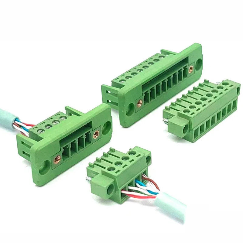 5/10Set 15EDGWC Pitch 3.81mm 2P/3P/4P/5P/6P/8P/9P Pluggable Terminal Block Connector JM15EDGKM 3.81mm Pitch