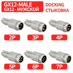 GX12 GX16 GX20 Gold Plated Aviation Plug Socket Docking Connector 2PIN 3PIN 4PIN 5PIN 6PIN 7PIN 8PIN 9PIN 10PIN 12PIN 14PIN 15P