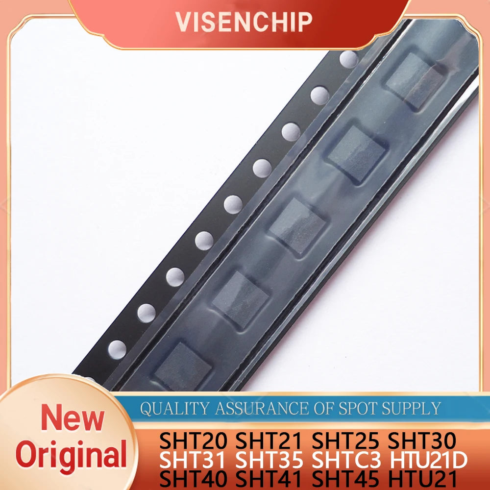 5pieces New Original SHT20 SHT21 SHT25 SHT30 SHT31 SHT35 SHTC3 HTU21D SHT40 SHT41 SHT45 HTU21 QFN Sensor chip