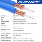 12G SDI Cable HD SDI BNC to BNC Male Video Coaxial Cable for 4K Video Camera SDI-IN / SDI-OUT