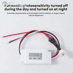Photocell Street Lamp Light Switch Controller Automatic On Off DC12V/24V AC100-260V Photo Control Photoswitch Sensor Switch