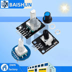 KY‑040 / RV09 / EC11 360° Rotary Encoder Module, Rotary Potentiometer with Knob for Arduino