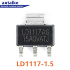 20PCS LD1117AG LD1117-ADJ LD1117-5.0 LD1117-3.3 LD1117-2.5 LD1117-1.8  LD1117-1.2 SOT-223 Low Dropout Linear Regulator Chip IC