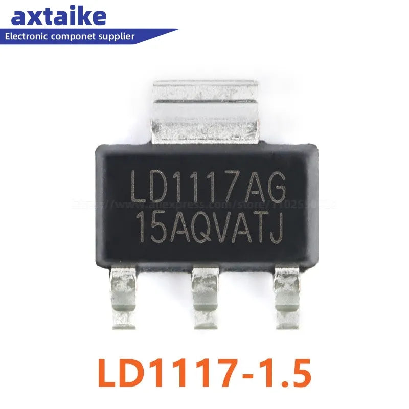 20PCS LD1117AG LD1117-ADJ LD1117-5.0 LD1117-3.3 LD1117-2.5 LD1117-1.8  LD1117-1.2 SOT-223 Low Dropout Linear Regulator Chip IC
