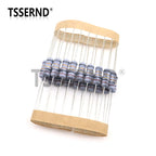 20pcs 1W 5% Wire Wound Resistor Fuse Winding Resistance 0.1R 0.33R 1R 2.2R 3R 4.7R 5.1R 6.8R 10R 22R 68R 100R 200R 510R 0.1 Ohm
