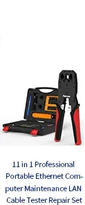 AMPCOM RJ45 Crimping Tool Ethernet Network LAN Cable Crimper Cutter Stripper Plier 8P RJ45 6P RJ12 RJ11 for Modular Connector