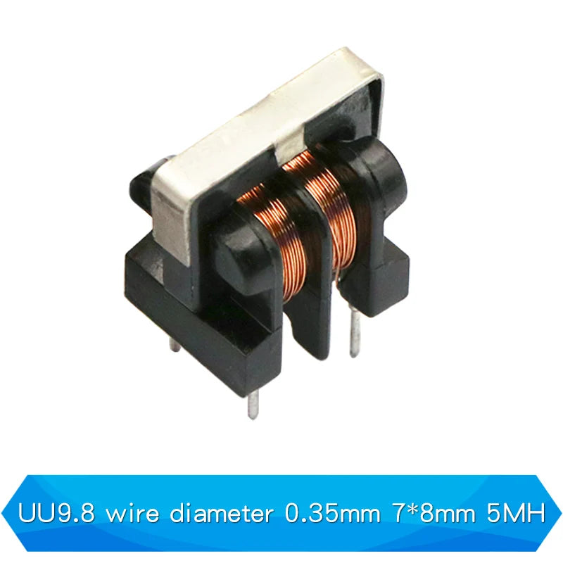 1PCS Common Mode Inductor Filter UU uf 9.8 10.5 10MH 5MH 20MH 30MH For Filter Inductance Pitch 7*8mm Copper Wire
