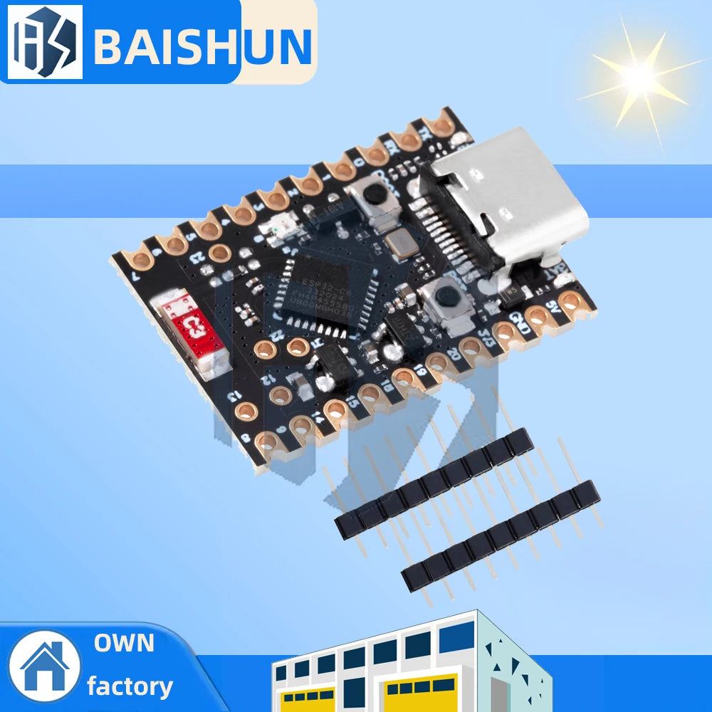 ESP32-C6 SuperMini Development Board Microcontroller Programming Learning Controller Core Board