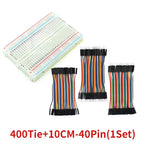 MB102 Breadboard Jumper Wire 400 Points PCB Bread Board Dupont Line Kit Male To Male/Female To Female/Male To Female 10/15/20cm