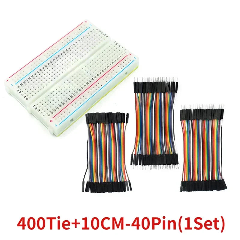 MB102 Breadboard Jumper Wire 400 Points PCB Bread Board Dupont Line Kit Male To Male/Female To Female/Male To Female 10/15/20cm