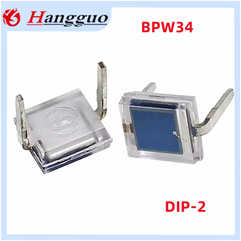 10Pcs/Lot BPW34 DIP-2 Photodiode BPW34 Silicon PIN photodiode infrared receiver tube