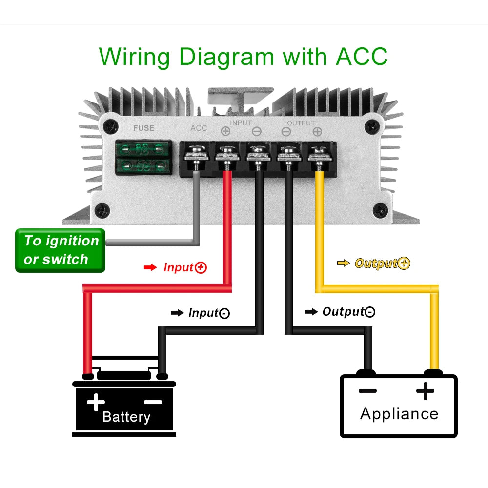24V TO 12V 100A -300A DC DC Step Down Converter Regulator Voltage Output Power Supply Module for Cars Solar Reducer Module ROHS