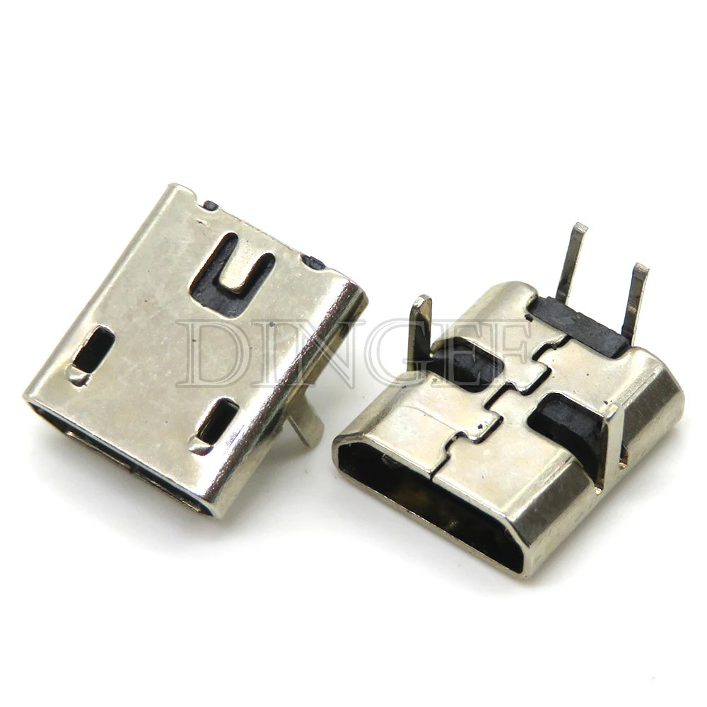 20PCS 5 Pin 10 Pin SMT Socket Connector Micro USB Type B Female Placement 12 Models SMD DIP Socket Connector