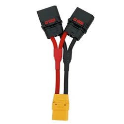 XT90S Plug to QS8 Anti-spark Connector XT90 Parallel Y Cable 10AWG 100mm Wire For RC Lipo Battery DIY Parts charger cord