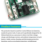 5S 18V 21V 20A Battery Charging Protection Board Li-Ion Lithium Battery Pack Protection Circuit Board BMS Module For Power Tools