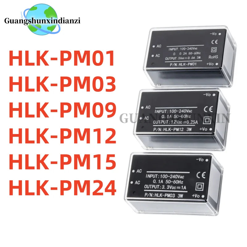 1/2/5Pcs 100% New HLK-PM01 HLK-PM03 HLK-PM09 HLK-PM12 HLK-PM15 HLK-PM24 PM01 PM03 PM09 PM12 PM15 PM24 In Stock