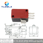 16A 250VAC SPDT Momentary Travel Limit Micro Switch 1NO1NC 3/6Pin Lever Roller V-15 V-151 V-152 V-153 V-154 V-155 Microswitch