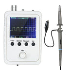 FNIRSI 2.4” TFT Handheld Digital Oscilloscope 0-200KHz Bandwidth 1M Sampling Rate with BNC-Clip Cable Probe and Power Supply