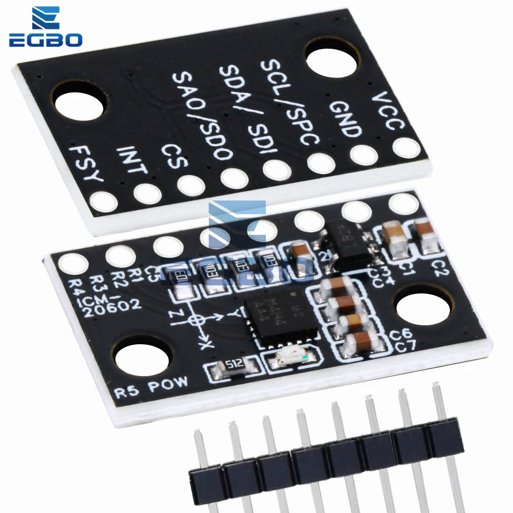 DC 3.3–5V ICM-20602 Sensor Module – High-Precision, Low-Noise Six-Axis Gyroscope and Accelerometer Module Compatible