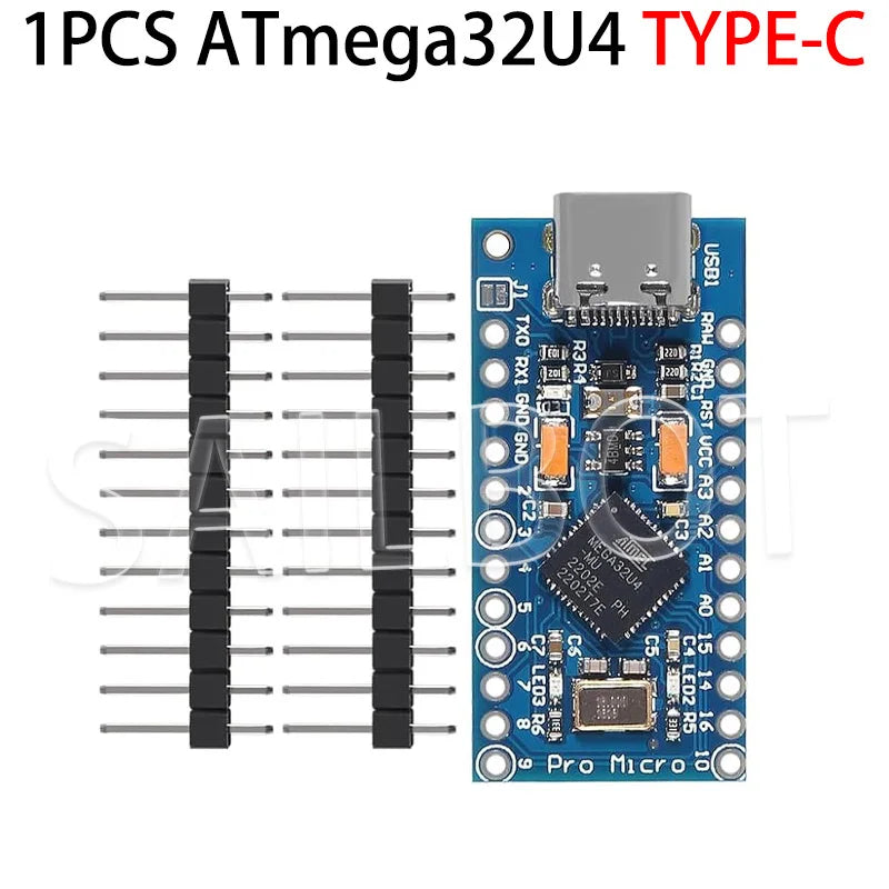 10-1PCS Pro Micro ATmega32U4 5V 16MHz Original Chip Replace ATmega328 For Arduino Pro Mini For Leonardo UNO R3