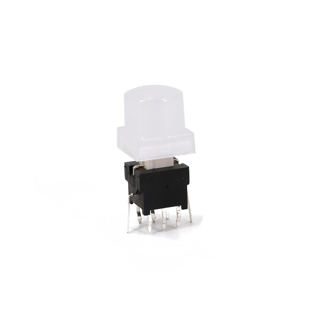 5Pcs Honyone TS6 10mm Round Top Cap 8Pin With LED Momentary Reset DPDT PCB Mini Push Button Tact Switch
