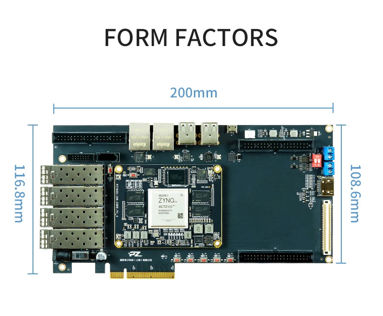 PUZHI  7035 7045 7100 Card:  Xilinx SoC ZYNQ 7000 7035 7045 7100 FPGA Development Board PCIe SFP USB ZC706