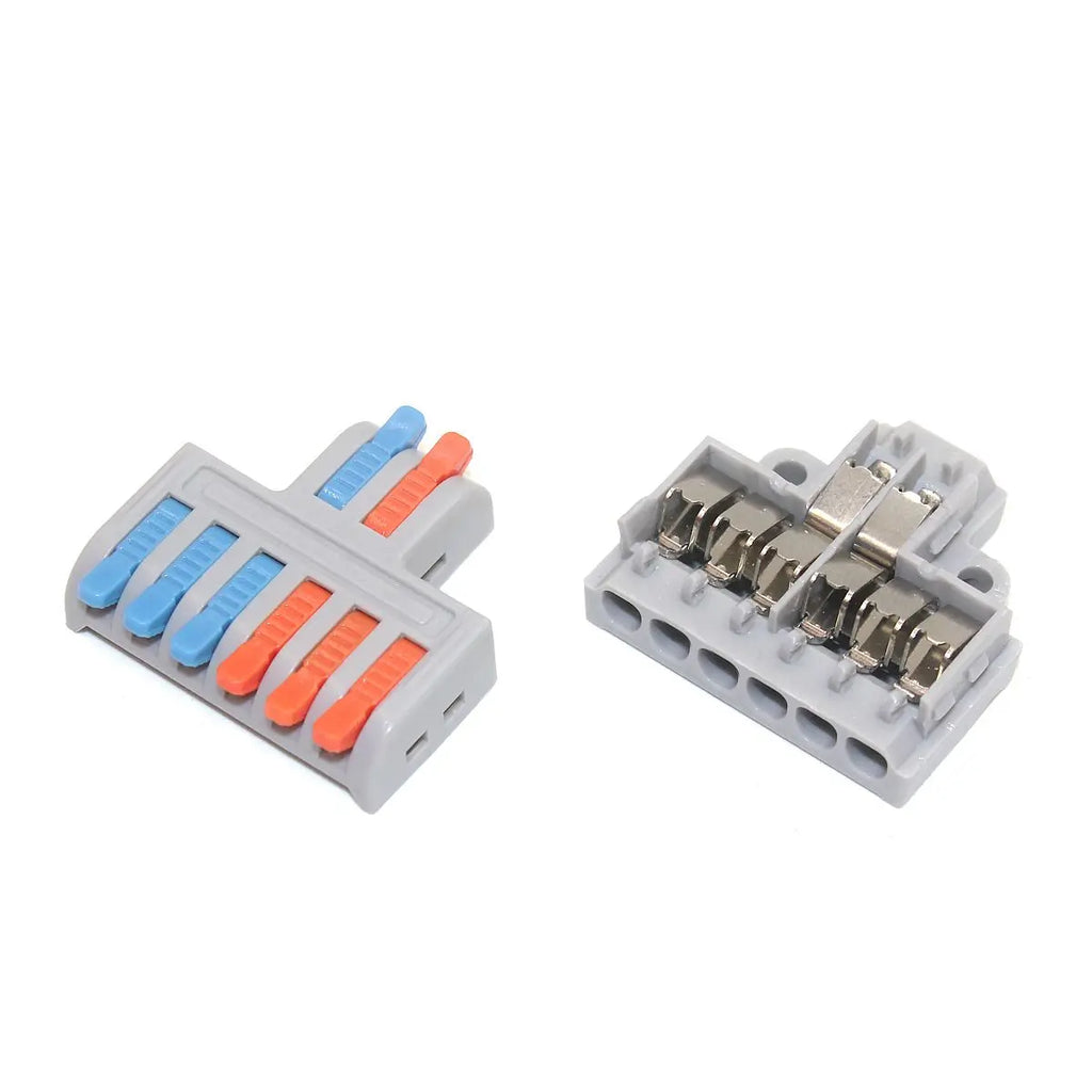 10/50 PCS Mini Fast Wiring Cable Connectors Universal Compact Splitter Electrical Conductors Push-in Home Terminal Block