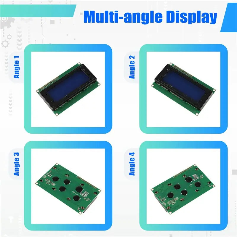 AA60-2004 20X4 LCD Module LCD2004 10PCS 2004 IIC I2C Interface For Arduino Raspberry Pi Blue Screen Character LCD Display