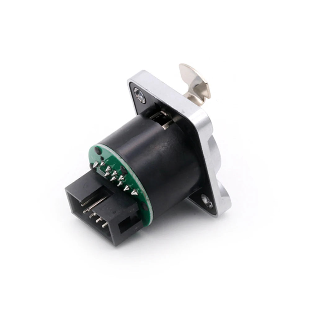 8pcs New RJ45 with PCB Board Connector, RJ45 Female Adapter, Female Panel Mount Sockets RJ45 Ethernet Connector