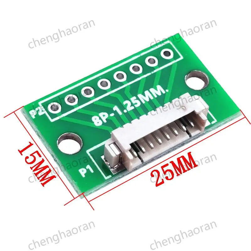 1/2/5/10pcs 1.25MM Pitch 4/6/8/10/12 FPC/FFC Adapter Connector 1.25 to 2.54 Circuit Board Horizontal Terminal Socket Test Board